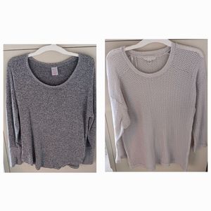 Set of 2 Lightweight Sweaters